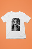 Beyonce Baskılı Beyaz Unisex Çocuk Tişört