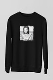 Beyonce Baskılı Unisex Siyah Sweatshirt