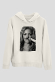 Beyonce Beyaz Unisex Kapşonlu Sweatshirt