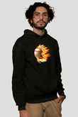 Beyzbol - Baseball Baskılı Unisex Siyah Hoodie