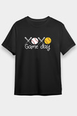 Beyzbol - Baseball Baskılı Unisex Siyah Tişört - Tshirt