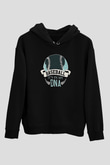 Beyzbol - Baseball Baskılı Unisex Siyah Hoodie