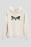 Beyzbol Baskılı Unisex Ekru Hoodie