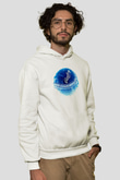 Beyzbol Baskılı Unisex Ekru Hoodie