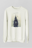 Big Ben Beyaz Unisex Sweatshirt