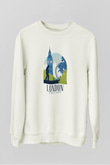 Big Ben Beyaz Unisex Sweatshirt