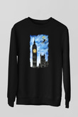 Big Ben Siyah Unisex Sweatshirt