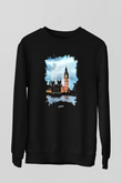 Big Ben Siyah Unisex Sweatshirt
