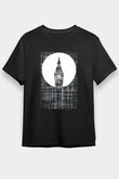 Big Ben Siyah Unisex Tişört T-Shirt - TişörtFabrikası