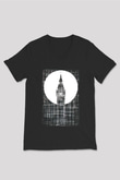 Big Ben Siyah Unisex V Yaka Tişört