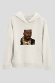 Big Daddy Kane Baskılı Unisex Beyaz Hoodie