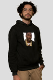 Big Daddy Kane Baskılı Unisex Siyah Hoodie