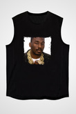 Big Daddy Kane Baskılı Unisex Siyah Kolsuz Tişört