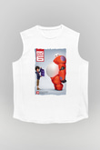 Big Hero Beyaz Unisex Kolsuz Tişört