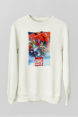 Big Hero Beyaz Unisex Sweatshirt