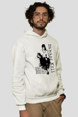 Bikini Kill Baskılı Beyaz Unisex Kapüşonlu Sweatshirt