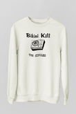 Bikini Kill Baskılı Beyaz Unisex Sweatshirt