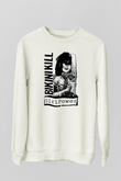 Bikini Kill Baskılı Beyaz Unisex Sweatshirt