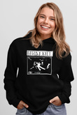 Bikini Kill Baskılı Unisex Siyah Kapüşonlu Sweatshirt