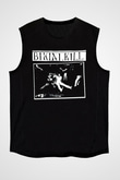 Bikini Kill Baskılı Unisex Siyah Kolsuz Tişört - Tshirt