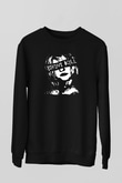 Bikini Kill Baskılı Unisex Siyah Sweatshirt
