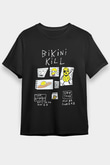 Bikini Kill Baskılı Unisex Siyah Tişört - Tshirt