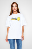 Bilardo Beyaz Unisex Oversize Tişört T-Shirt