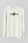 Bilardo Beyaz Unisex Sweatshirt