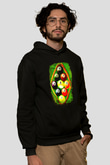 Bilardo Siyah Unisex Hoodie