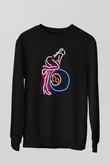 Bilardo Siyah Unisex Sweatshirt
