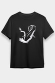 Bilek Güreşi - Arm Wrestling Baskılı Unisex Siyah Tişört - Tshirt