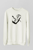 Bilek Güreşi Baskılı Unisex Ekru Sweatshirt