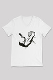 Bilek Güreşi Baskılı Unisex V Yaka Tişört - Tshirt