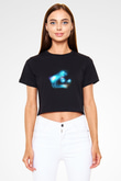 Bilgisayar programcısı Siyah Crop Top Tişört