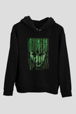 Bilgisayar programcısı Siyah Unisex Kapşonlu Sweatshirt