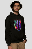 Bilgisayar programcısı Siyah Unisex Kapşonlu Sweatshirt
