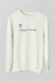 Bilgisayar programcısı Siyah Unisex Sweatshirt
