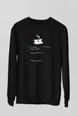 Bilgisayar programcısı Siyah Unisex Sweatshirt