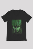 Bilgisayar programcısı Siyah Unisex V Yaka Tişört T-Shirt