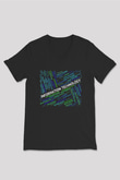 Bilgisayar programcısı Siyah Unisex V Yaka Tişört T-Shirt