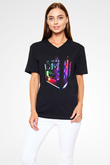 Bilgisayar programcısı Siyah Unisex V Yaka Tişört T-Shirt