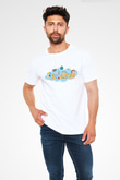 Bilim Baskılı Unisex Beyaz Tişört