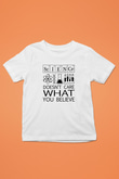 Bilim Laboratuar Araçları Baskılı Unisex Beyaz Çocuk Tişörtü - Tshirt