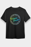 Bilim Öğretmeni Baskılı Unisex Siyah Tişört - Tshirt