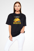 Bilim Sandviç Baskılı Unisex Oversize Tişört - Tshirt