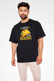 Bilim Sandviç Baskılı Unisex Oversize Tişört - Tshirt