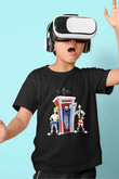 Bill and Ted's Excellent Adventure Baskılı Siyah Unisex Çocuk Tişört