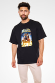Bill and Ted's Excellent Adventure Siyah Unisex Oversize Tişört