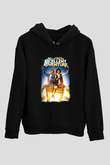 Bill and Ted's Excellent Adventure Siyah Unisex Kapüşonlu Sweatshirt