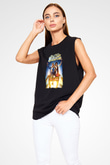 Bill and Ted's Excellent Adventure Siyah Unisex Kolsuz Tişört